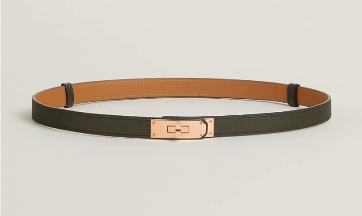 Vert-De-Gris Kelly 18 belt Hermès