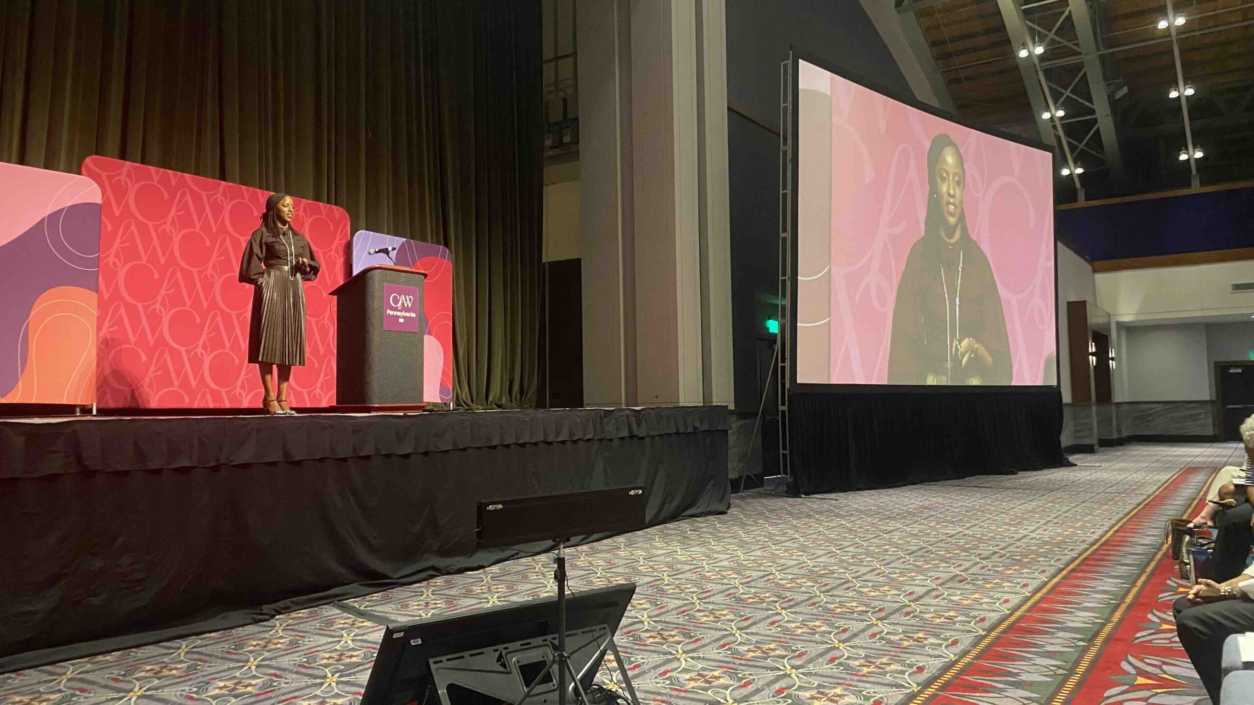 Speaking at the Pennsylvania Conference for Women.
